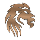 Escultura De Parede Decorativo Animal Leão Mdf 6mm Bronze 60x