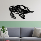 Escultura De Parede Decorativo Animal Tartaruga 50x28cm