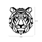 Escultura De Parede Decorativo Animal Tigre Mdf 6mm 60x52cm
