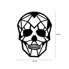 Escultura De Parede Decorativo Caveira Mdf 6mm 60x45cm