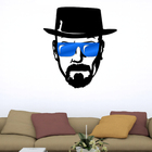 Escultura De Parede Decorativo Cinema Walter White Azul 60x54