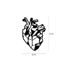 Escultura De Parede Decorativo Coração Humano 40x28cm