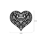 Escultura De Parede Decorativo Coração Mosaico 50x45cm