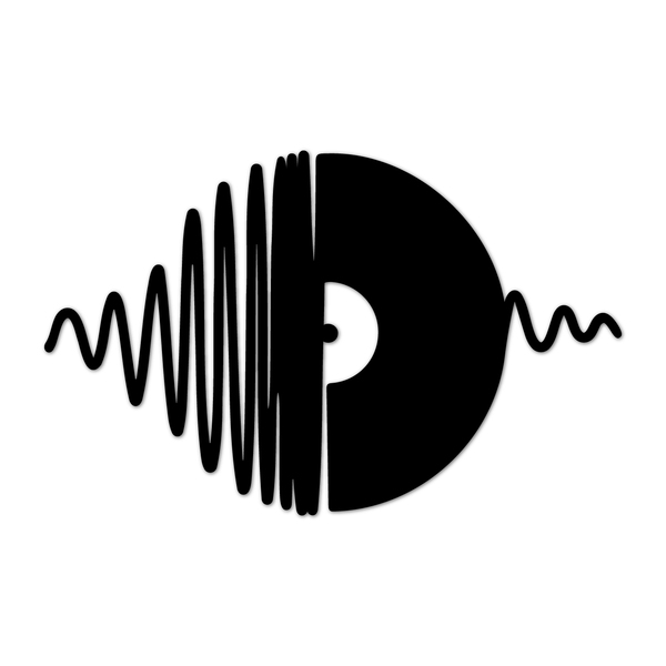 Escultura De Parede Decorativo Musica Disco De Vinil Preto 50