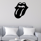 Escultura De Parede Decorativo Musica Rolling Stones 60x52cm