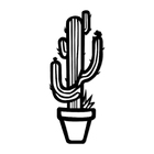 Escultura De Parede Decorativo Natureza Cacto 50x20cm