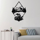 Escultura De Parede Decorativo Paisagem Da Natureza 60x43cm