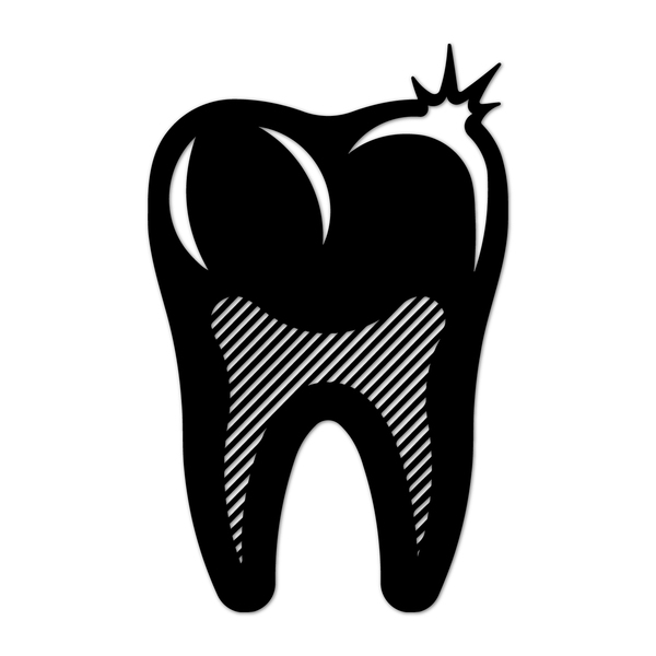 Escultura De Parede Decorativo Profissão Dentista 40x25cm