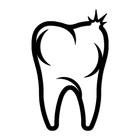 Escultura De Parede Decorativo Profissão Dentista Preto 50x31