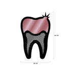 Escultura De Parede Decorativo Profissão Dentista Rose 60x38cm