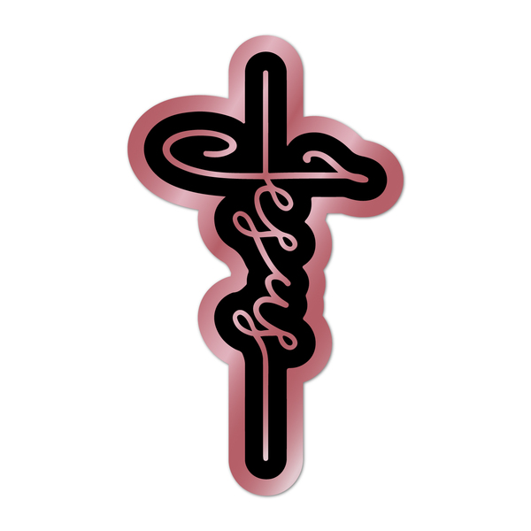 Escultura De Parede Decorativo Religião Jesus 50x29cm Rose 50