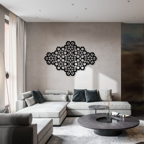 Escultura De Parede Florescer 1 - Marrom