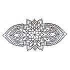 Escultura De Parede Lótus - Marrom