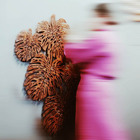 Escultura De Parede Painel Costela De Adão - Marrom