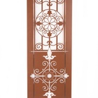 Escultura De Parede Portão Floreado - Preto