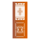 Escultura De Parede Portão - Marrom