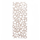 Escultura De Parede Quadrados Irregulares - Marrom