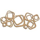 Escultura De Parede Quadro Círculos Abstrato Mdf 6mm