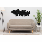 Escultura De Parede Trevo - Marrom