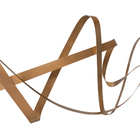 Escultura Decorativa Artesanal Horizontal 03 Dourado 1 60m -