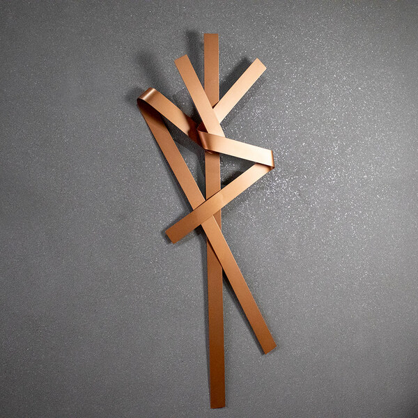 Escultura Decorativa Artesanal Vertical Cobre 120cm A06 - D'r