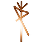 Escultura Decorativa Artesanal Vertical Cobre 120cm A06 - D'r