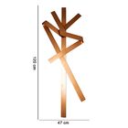 Escultura Decorativa Artesanal Vertical Cobre 120cm A06 - D'r
