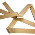 Escultura Decorativa Artesanal Vertical Dourado 140cm A06 - D