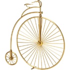 Escultura Decorativa Bicicleta Em Metal Dourada 28cm Mart