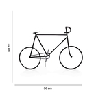Escultura Decorativa Bicicleta Em Metal Preto 32x50x9 Cm - D'