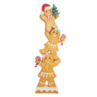 Escultura Decorativa Bonecos De Gengibre Equilibristas Em Res