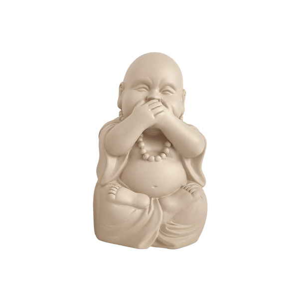 Escultura Decorativa Buda Em Cimento 12cm 17402c Mart