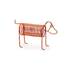 Escultura Decorativa Cachorro Em Metal Terracota 30cm 14362 M