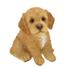 Escultura Decorativa Cachorro Em Resina 14cm