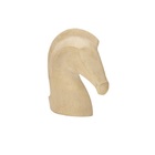 Escultura Decorativa Cavalo Bege Em Poliresina Mart