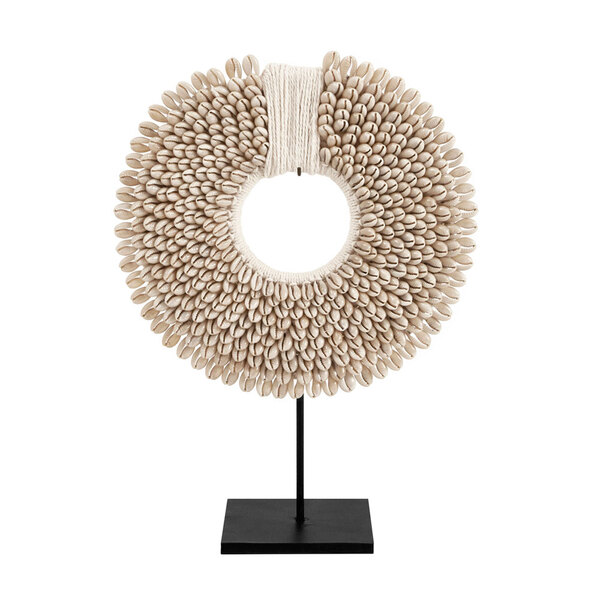 Escultura Decorativa Conchas Com Suporte 28cm 17215 Mart