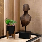 Escultura Decorativa Corpo Em Poliresina Madeira 45x14x14 Cm