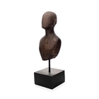 Escultura Decorativa Corpo Em Poliresina Madeira 45x14x14 Cm