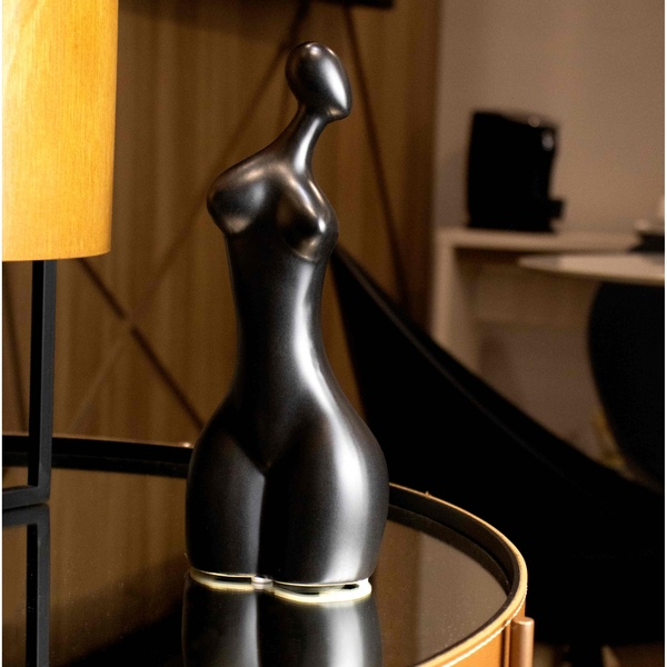 Escultura Decorativa Corpo Preto 25x10 5cm F04 - D'rossi