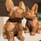 Escultura Decorativa De Cachorro Buldogue Francês Em Resina
