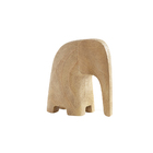 Escultura Decorativa De Elefante 18x9x16 5 Bege - Gran Belo