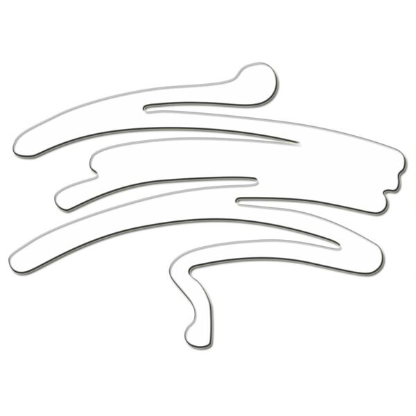 Escultura Decorativa De Parede Pincelada Abstrata Branca