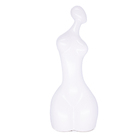 Escultura Decorativa Em Cerâmica Corpo Humano Branco 25 Cm F0