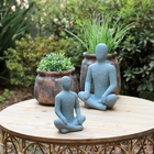 Escultura Decorativa Em Cimento Cinza 20cm Wf0022 Btc