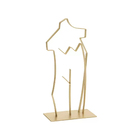 Escultura Decorativa Em Metal Dourado 30cm 15069 Mart