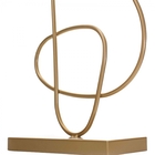 Escultura Decorativa Em Metal Dourado 35x21x10 Cm - Indo Deco
