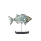 Escultura Decorativa Em Poliresina Peixe 31cm - Imporcelos