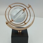 Escultura Decorativa Enfeite Casa Metal 23x15x15cm Dourado