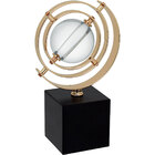 Escultura Decorativa Enfeite Casa Metal 23x15x15cm Dourado