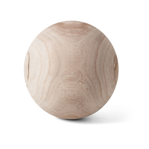 Escultura Decorativa Esfera Em Madeira 10cm 16419 Mart
